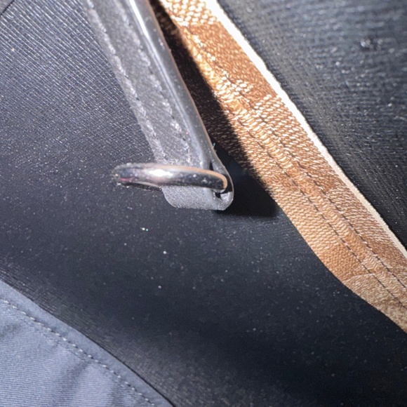 NWT Coach New York Tote Tan Brown Black & Red w/Dust Bag - Picture 10 of 13